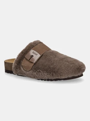 Scholl kapcie ALASKA 3.0 damskie kolor brązowy F316201011