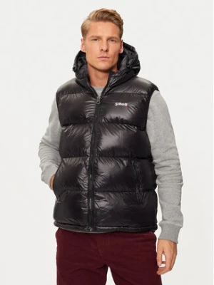 Schott NYC Bezrękawnik UTAHV Czarny Regular Fit