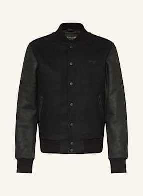 Schott Nyc Kurtka W Stylu College Z Mieszanki Materiałów schwarz