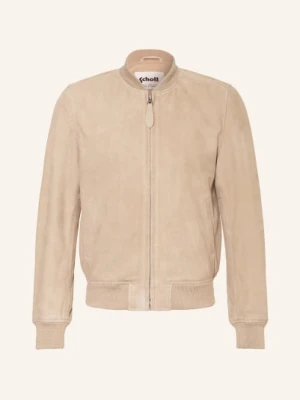 Schott Nyc Skórzana Kurtka beige