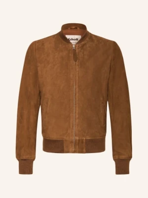 Schott Nyc Skórzana Kurtka braun