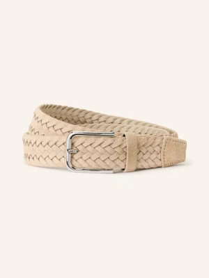 Schuchard & Friese Pasek Pleciony Simone Ze Skóry beige