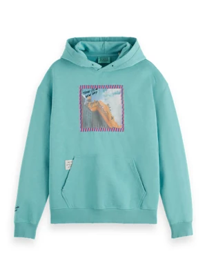 Scotch & Soda Bluza "JOE JONAS X SCOTCH SODA" w kolorze turkusowym rozmiar: M
