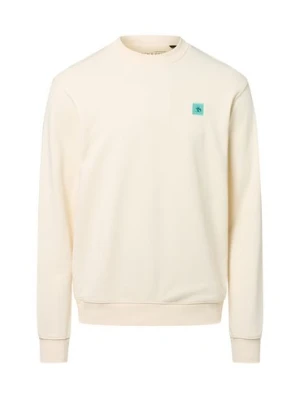 Scotch & Soda Bluza męska Mężczyźni Bawełna biały jednolity,