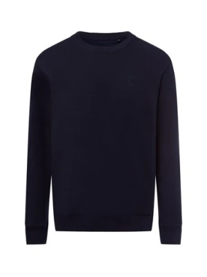 Scotch & Soda Bluza męska Mężczyźni Bawełna niebieski jednolity,