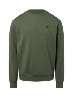 Scotch & Soda Bluza męska Mężczyźni Bawełna zielony jednolity,