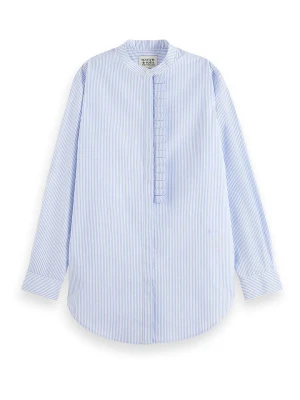 Scotch & Soda Bluzka w kolorze błękitno-białym rozmiar: 38