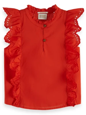 Scotch & Soda Bluzka w kolorze czerwonym rozmiar: 152