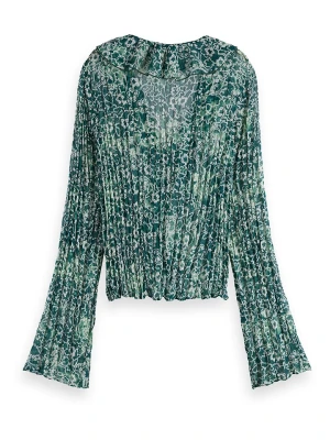 Scotch & Soda Bluzka w kolorze zielono-białym rozmiar: 42