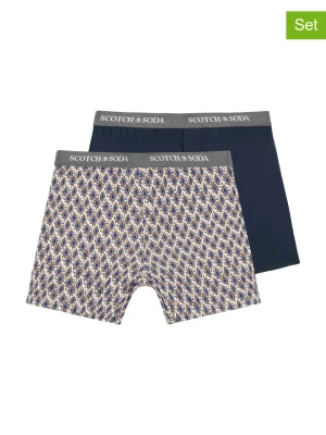 Scotch & Soda Bokserki (2 pary) w kolorze granatowo-białym rozmiar: M
