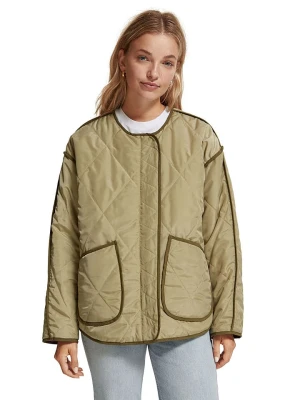 Scotch & Soda Dwustronna kurtka przejściowa w kolorze oliwkowym rozmiar: XL