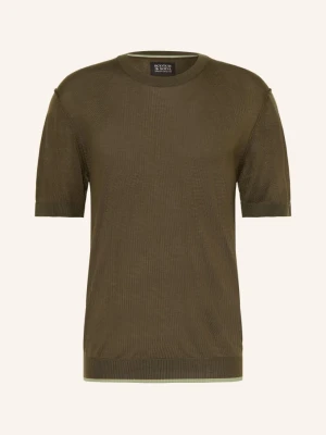 Scotch & Soda Dzianinowa Koszulka gruen CIEMNOZIELONY