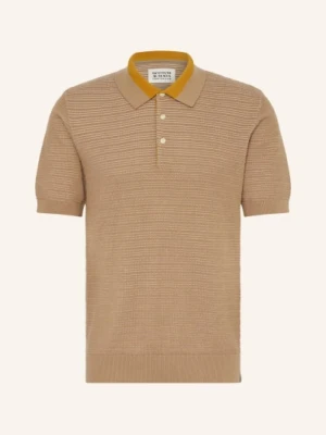 Scotch & Soda Dzianinowa Koszulka Polo beige