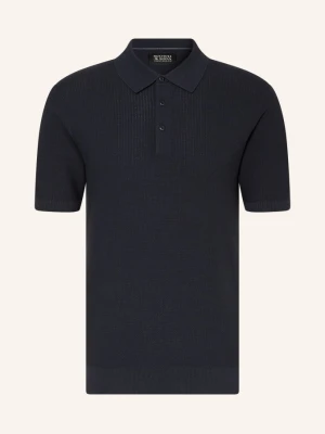Scotch & Soda Dzianinowa Koszulka Polo blau GRANATOWY