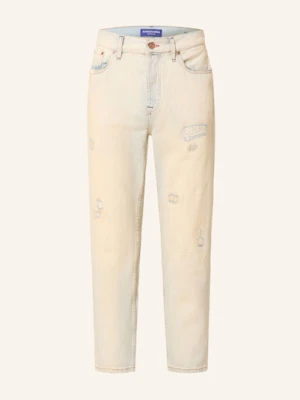 Scotch & Soda Jeansy W Stylu Destroyed Dean Loose Tapered Fit blau