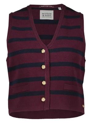 Scotch & Soda Kamizelka w kolorze bordowo-granatowym rozmiar: S