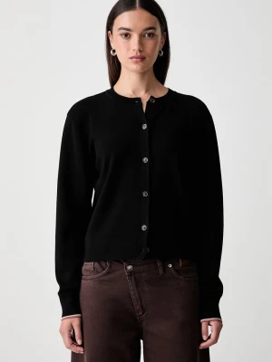Scotch & Soda kardigan damski z wiskozą czarny