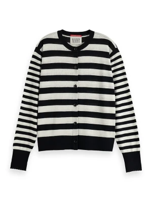 Scotch & Soda Kardigan w kolorze biało-czarnym rozmiar: XS