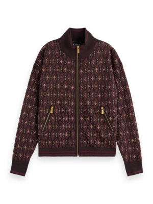 Scotch & Soda Kardigan w kolorze bordowym rozmiar: L