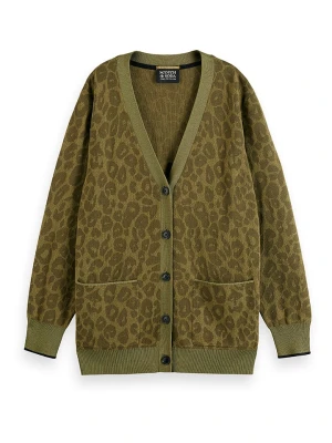 Scotch & Soda Kardigan w kolorze oliwkowym rozmiar: L