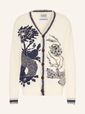 Scotch & Soda Kardigan weiss biały