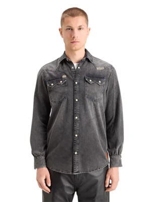 Scotch & Soda Koszula dżinsowa "JOE JONAS X SCOTCH SODA" w kolorze czarnym rozmiar: XXL