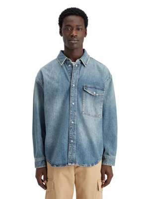 Scotch & Soda Koszula dżinsowa w kolorze błękitnym rozmiar: S