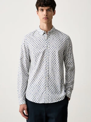 Scotch & Soda koszula męska bawełniana niebieski