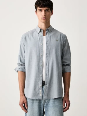 Scotch & Soda koszula męska bawełniana z elastanem niebieski