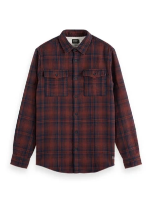 Scotch & Soda Koszula w kolorze granatowo-czerwonym rozmiar: L