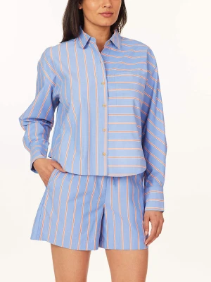 Scotch & Soda Koszula w kolorze niebiesko-pomarańczowym rozmiar: S