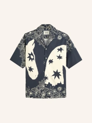 Scotch & Soda Koszula Wypoczynkowa Relaxed Fit blau
