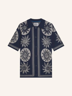 Scotch & Soda Koszula Z Haftem Regular Fit blau