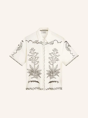 Scotch & Soda Koszula Z Krótkim Rękawem O Kroju Comfort Fit beige
