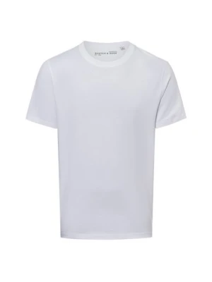 Zdjęcie produktu Scotch & Soda Koszulka męska - Core Mężczyźni Bawełna biały jednolity,