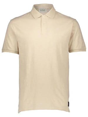 Scotch & Soda Koszulka polo w kolorze beżowym rozmiar: M