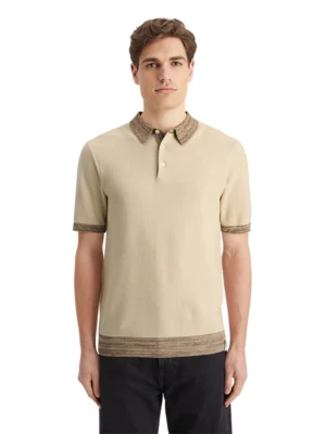 Scotch & Soda Koszulka polo w kolorze beżowym rozmiar: M