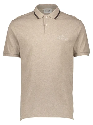 Scotch & Soda Koszulka polo w kolorze beżowym rozmiar: M