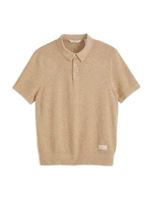 Scotch & Soda Koszulka polo w kolorze beżowym rozmiar: M