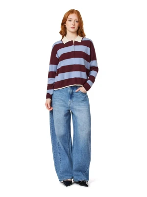 Scotch & Soda Koszulka polo w kolorze błękitno-bordowym rozmiar: XS