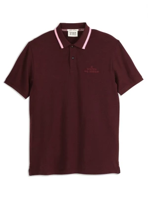 Scotch & Soda Koszulka polo w kolorze bordowym rozmiar: L