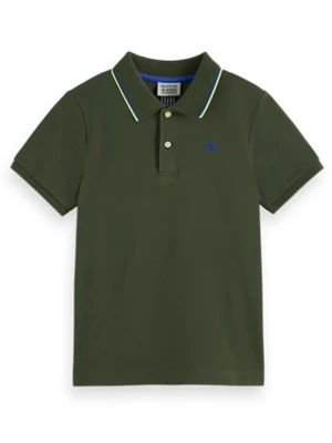 Scotch & Soda Koszulka polo w kolorze khaki rozmiar: 128