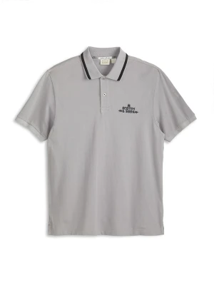 Scotch & Soda Koszulka polo w kolorze szarym rozmiar: S