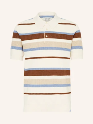 Scotch & Soda Koszulka Polo Z Dzianiny beige
