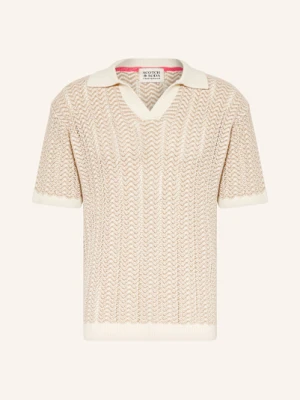 Scotch & Soda Koszulka Polo Z Dzianiny beige
