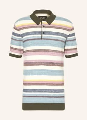 Scotch & Soda Koszulka Polo Z Dzianiny blau