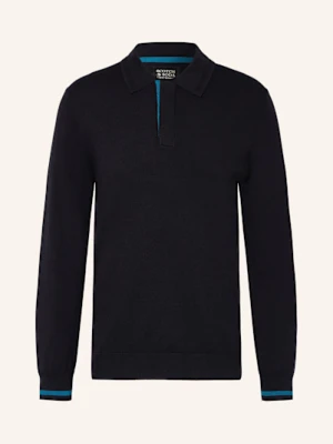 Scotch & Soda Koszulka Polo Z Dzianiny blau
