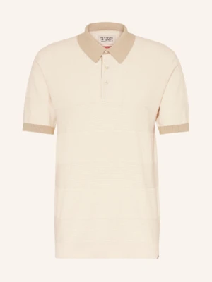 Scotch & Soda Koszulka Polo Z Dzianiny Regular Fit beige
