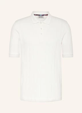 Scotch & Soda Koszulka Polo Z Dzianiny Slim Fit weiss