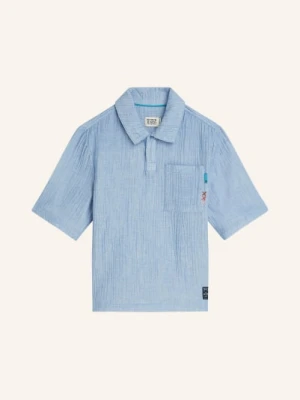Scotch & Soda Koszulka Polo Z Muślinu blau